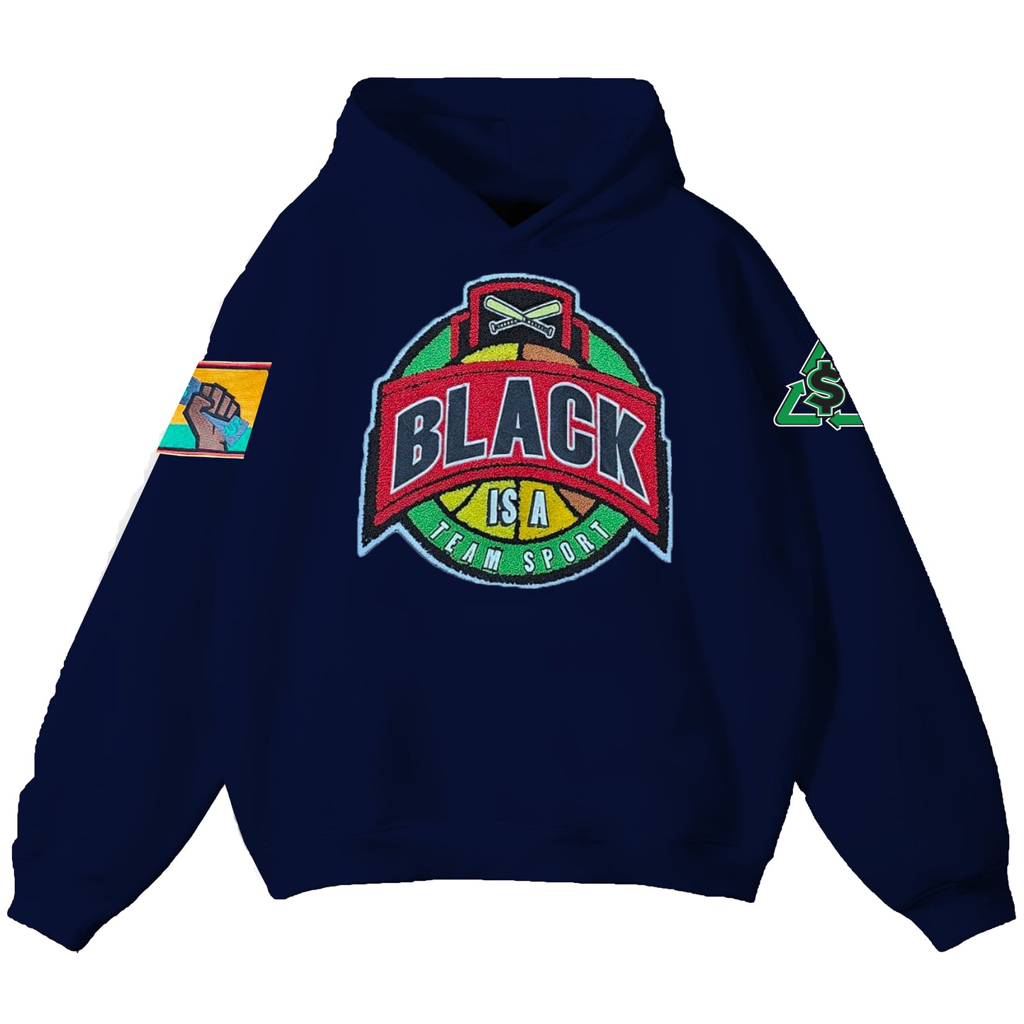 Black Is A Team Sport Hoodie